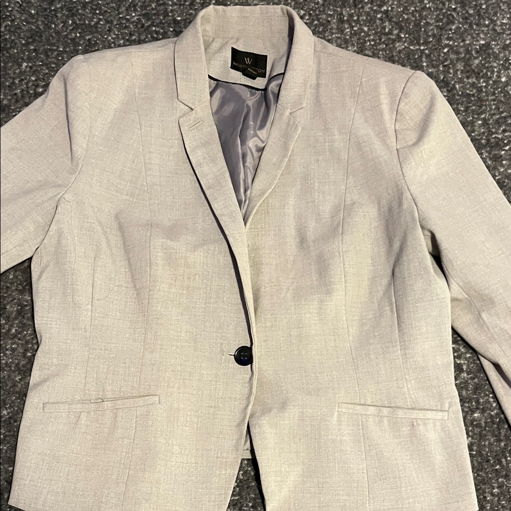 Worthington Light Gray Women's Blazer